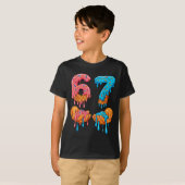 6 7 Meme Ice Cream Drip Gen Alpha Slang  T-shirt (Voorkant volledig)