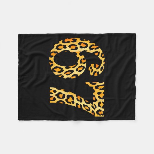 6-7 Meme Leopard Cheetah Cool Six-seven  Fleece Deken (Voorkant (Horizontaal))
