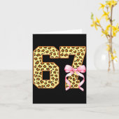 6-7 Meme Leopard Cheetah Cool Six-seven Funny 67 G Kaart (Gele Bloem)