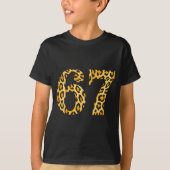 6-7 Meme Leopard Cheetah Cool Six-seven  T-shirt (Voorkant)
