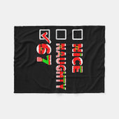 6-7 Meme Leuk Stout 67 Grappige Kerst Lijst Zes Fleece Deken (Voorkant (Horizontaal))