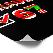 6-7 Meme Leuk Stout 67 Grappige Kerst Lijst Zes Poster (Hoek)