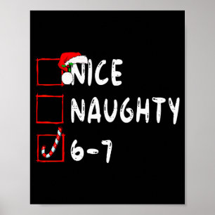 6-7 Meme Leuk Stout 67 Kerst Grappig Grafisch  Poster