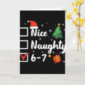 6-7 Meme Leuk Stout 67 Kerst Grappig Kaart (Gele Bloem)
