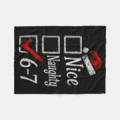 6-7 Meme Leuk Stout 67 Kerstmis Brain Rot Grappig Fleece Deken (Voorkant (Horizontaal))