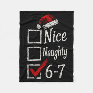 6-7 Meme Leuk Stout 67 Kerstmis Brain Rot Grappig Fleece Deken