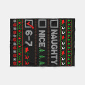 6-7 Meme Leuk Stout 67 Kerstmis Brain Rot Grappig Fleece Deken (Voorkant (Horizontaal))