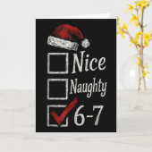 6-7 Meme Leuk Stout 67 Kerstmis Brain Rot Grappig Kaart (Gele Bloem)