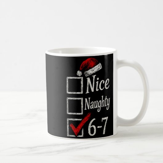 6-7 Meme Leuk Stout 67 Kerstmis Brain Rot Grappig Koffiemok (Rechts)