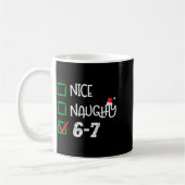 6-7 Meme Leuk Stout 67 Kerstmis Brain Rot Grappig Koffiemok (Links)