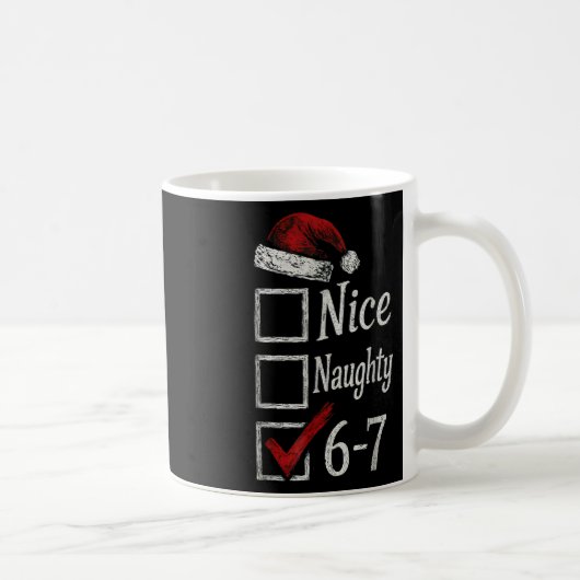 6-7 Meme Leuk Stout 67 Kerstmis Brain Rot Grappig Koffiemok (Rechts)