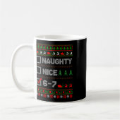 6-7 Meme Leuk Stout 67 Kerstmis Brain Rot Grappig Koffiemok (Links)