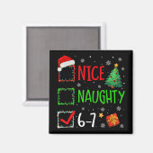 6-7 Meme Leuk Stout 67 Kerstmis Brain Rot Grappig Magneet (Voorkant / Achterkant)