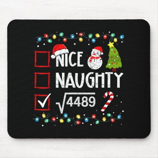 6-7 Meme Leuk Stout 67 Kerstmis Brain Rot Grappig Muismat (Voorkant)