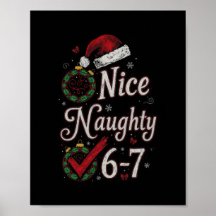 6-7 Meme Leuk Stout 67 Kerstmis Brain Rot Grappig Poster