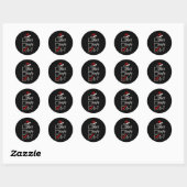 6-7 Meme Leuk Stout 67 Kerstmis Brain Rot Grappig Ronde Sticker (Vel)