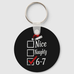 6-7 Meme Leuk Stout 67 Kerstmis Brain Rot Grappig Sleutelhanger