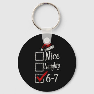 6-7 Meme Leuk Stout 67 Kerstmis Brain Rot Grappig Sleutelhanger