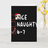6-7 Meme Leuk Stout 67 Kerstmis Grappig Grafisch Kaart (Gele Bloem)