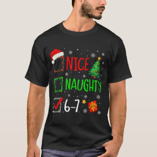 6-7 Meme Leuk Stout 67 Kerstmis Hersenen Rot Grapp T-shirt