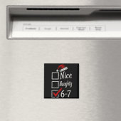 6-7 Meme Leuk Stout 67 Kerstmis Hersenrot Grappig Magneet (Insitu (Vaatwasser))