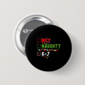 6-7 Meme Leuk Stout 67 Kerstmis Hersenrot Grappig Ronde Button 5,7 Cm (Voorkant /achterkant)