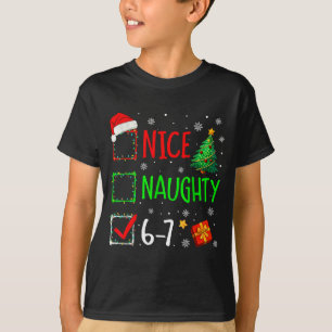 6-7 Meme Leuk Stout 67 Kerstmis Hersenrot Grappig T-shirt
