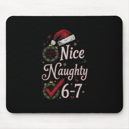 6-7 Meme Leuk Stout 67 Kerstmis Hersens Rot Grappi Muismat (Voorkant)