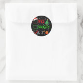 6-7 Meme Leuk Stout 67 Kerstmis Hersens Rot Grappi Ronde Sticker (Tas)