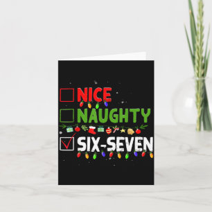 6-7 Meme Leuk Stout Zes Zeven 67 Grappig Kerstmis Kaart