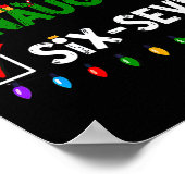 6-7 Meme Leuk Stout Zes Zeven 67 Kerstmis Poster (Hoek)