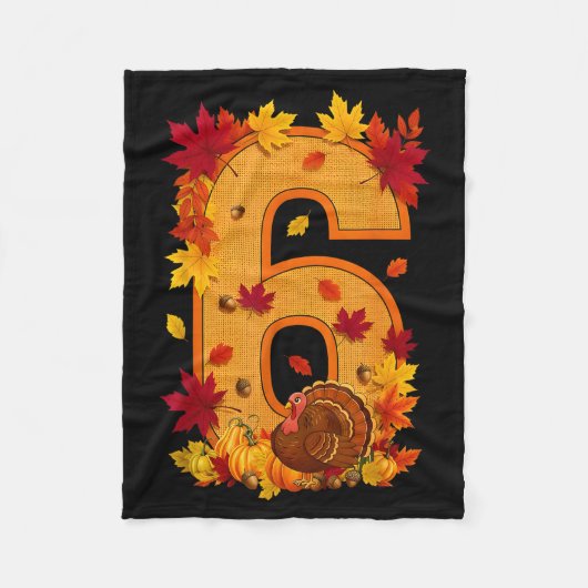 6 7 Meme Leuk Zes Zeven Ontwerp Koppels Thanksgivi Fleece Deken (Voorkant)