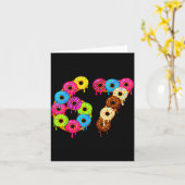 6 7 Meme Matching Love Donuts 67 Pajamas Kids Six  Kaart (Gele Bloem)