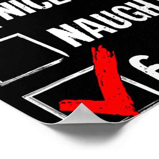 6-7 Meme Nice Naughty 67 Christmas Brain Rot Funny Poster (Hoek)