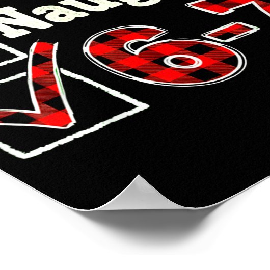 6-7 Meme Nice Naughty 67 Christmas Brain Rot Funny Poster (Hoek)