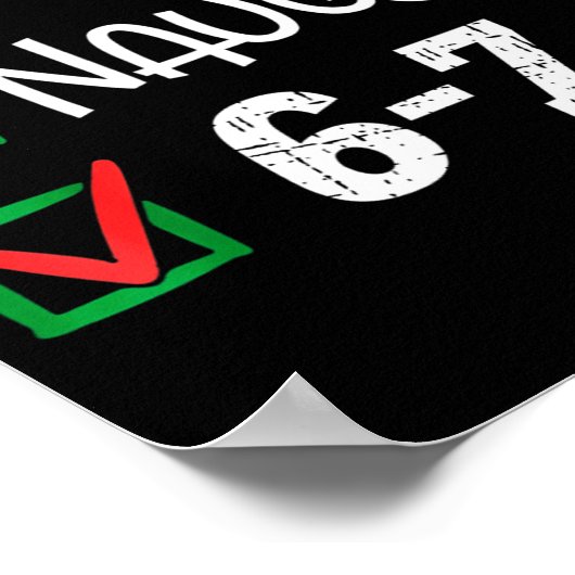 6-7 Meme Nice Naughty 67 Christmas Brain Rot Funny Poster (Hoek)