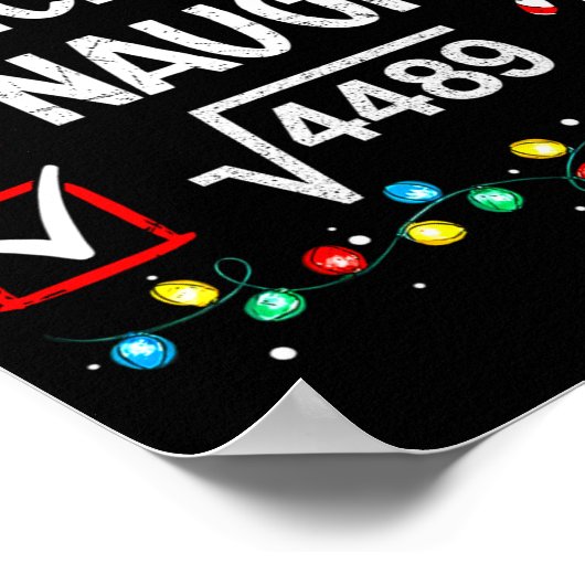 6 7 Meme Nice Naughty 67 Christmas Brain Rot Funny Poster (Hoek)