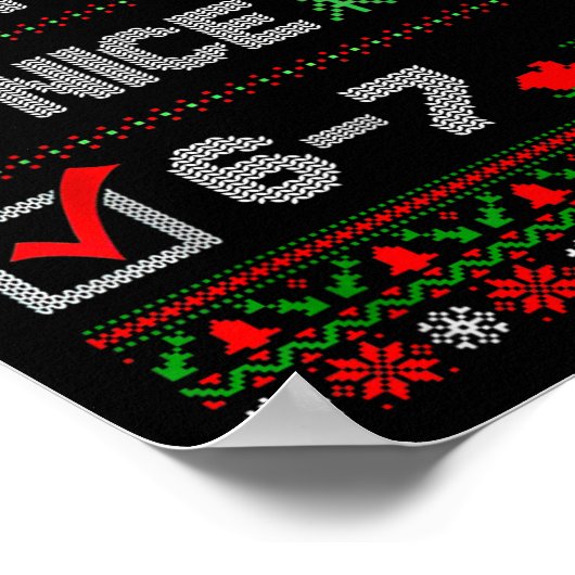 6-7 Meme Nice Naughty 67 Christmas Brain Rot Funny Poster (Hoek)