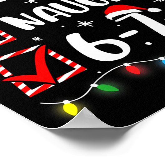 6-7 Meme Nice Naughty 67 Christmas Brain Rot Funny Poster (Hoek)