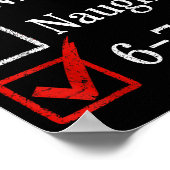 6-7 Meme Nice Naughty 67 Christmas Brain Rot Funny Poster (Hoek)