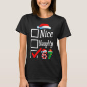 6 7 Meme Nice Naughty 67 Christmas Brain Rot Funny T-shirt (Voorkant)