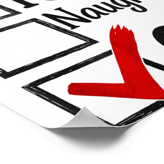 6-7 Meme Nice Naughty 67 Christmas Funny Brain Rot Poster (Hoek)