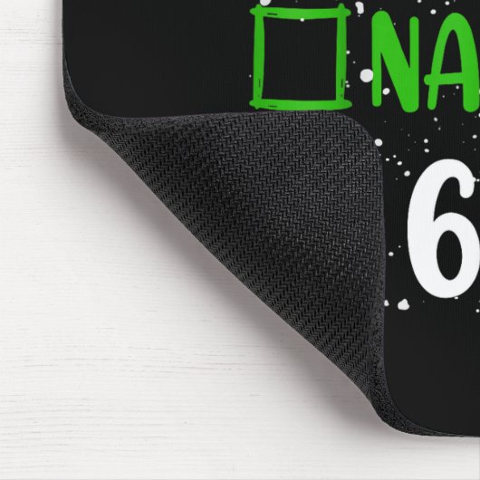 6-7 Meme Nice Naughty 67 Christmas Funny Xmas Kids Muismat (Hoek)