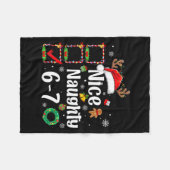 6-7 Meme Nice Naughty 67 Christmas Funny Xmas Men  Fleece Deken (Voorkant (Horizontaal))