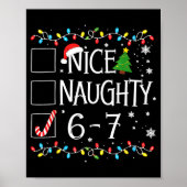 6-7 Meme Nice Naughty 67 Christmas  Poster (Voorkant)