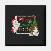 6-7 Meme Nice Naughty 67 Christmas Santa Says  Magneet (Voorkant)