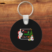 6-7 Meme Nice Naughty 67 Christmas Santa Says Sleutelhanger (Voorkant)