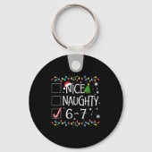 6-7 Meme Nice Naughty 67 Christmas  Sleutelhanger (Voorkant)
