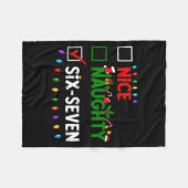 6-7 Meme Nice Naughty Six Seven 67 Christmas  Fleece Deken (Voorkant (Horizontaal))