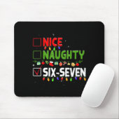 6-7 Meme Nice Naughty Six Seven 67 Funny Christmas Muismat (Met muis)
